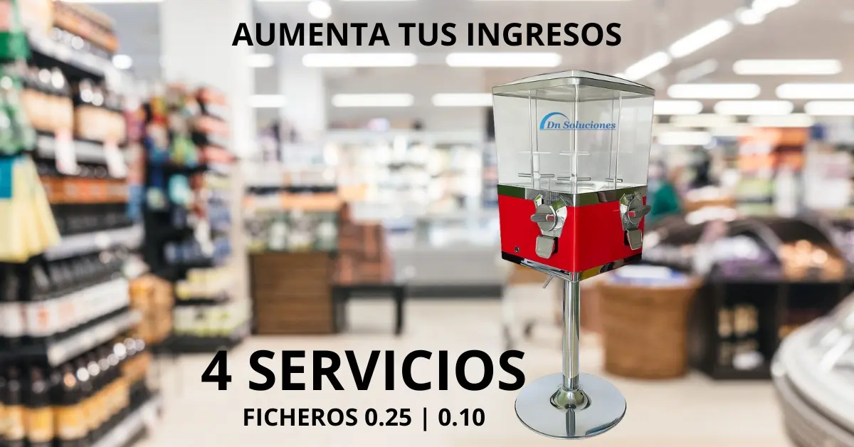 Máquina vending de chicles Quito