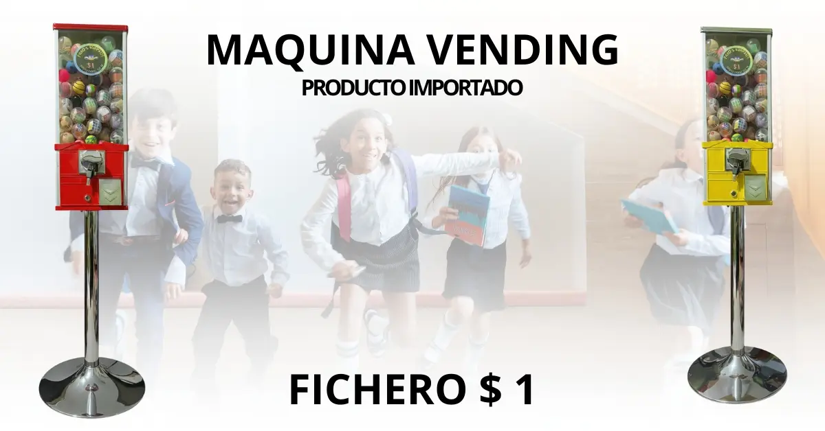 máquina vending roja